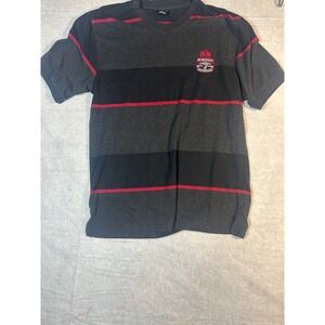 Red Ape Mens XL Striped V Neck T Shirt MCMXXXIII Authentic Apparel